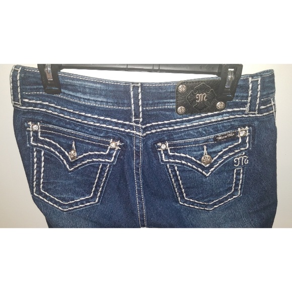 Miss Me Bootcut Bling Glitter Jeans 29X30 - Picture 2 of 7